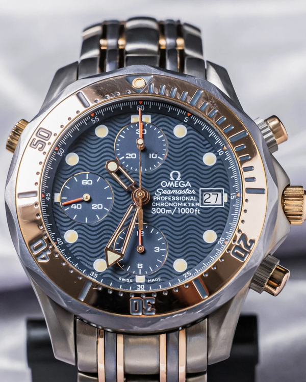 2012 Omega Seamaster Diver 300M 41.5MM Blue Dial Two-Tone Bracelet (2296.80)