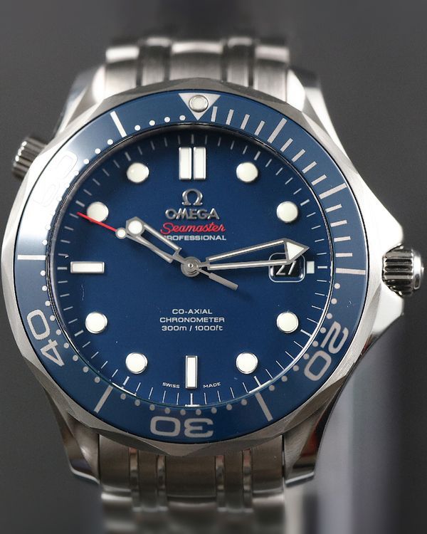 2018 Omega Seamaster Diver 300M 41MM Blue Dial Steel Bracelet (212.30.41.20.03.001)