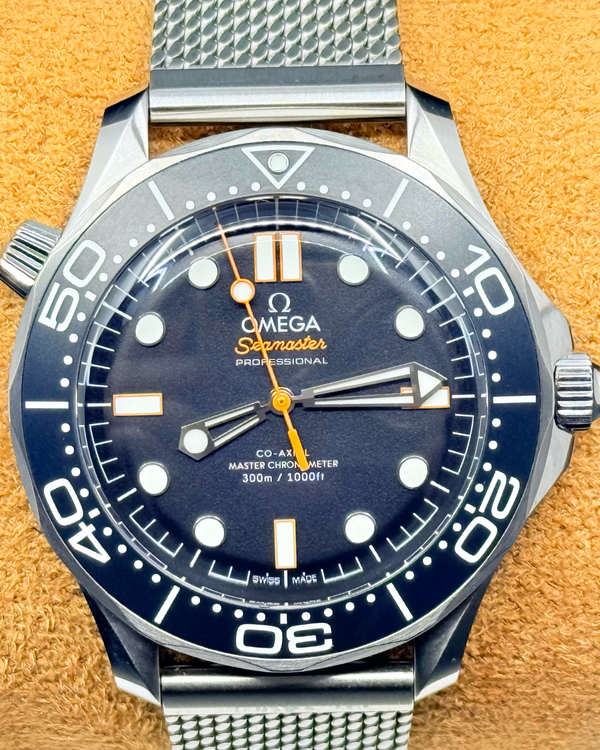 2025 Omega Seamaster Diver 300M 42MM Black Dial Steel Bracelet (210.30.42.20.01.018)
