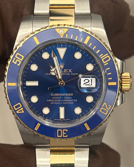 2017 Rolex Submariner Date "Bluesy" 40MM Blue Dial Two-Tone Oyster Bracelet (116613LB)
