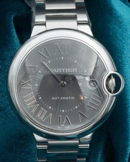 No Reserve - 2022 Cartier Ballon Bleu 40MM Grey Dial Steel Bracelet (WSBB0060)