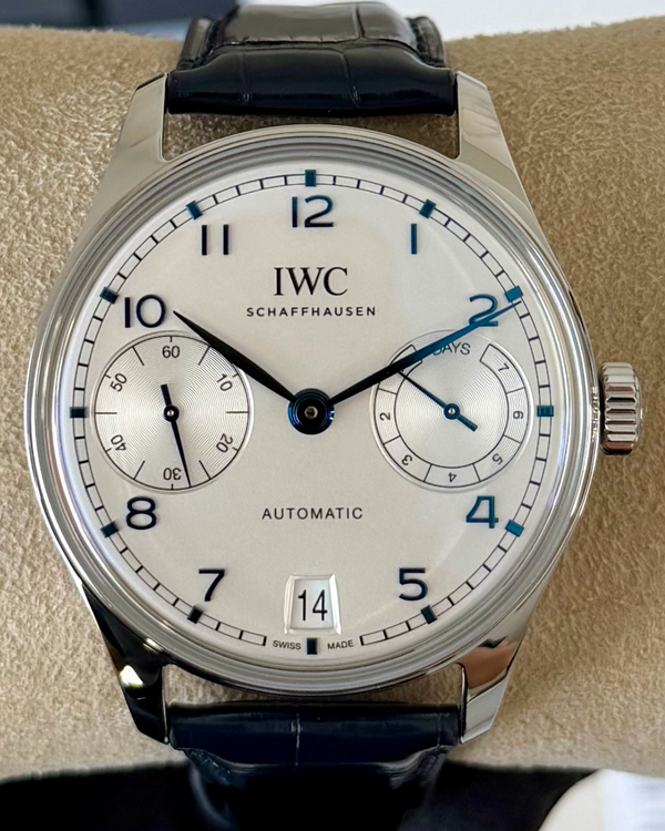 2024 IWC Schaffhausen Portugieser 42MM White Dial Leather Strap (IW501702)