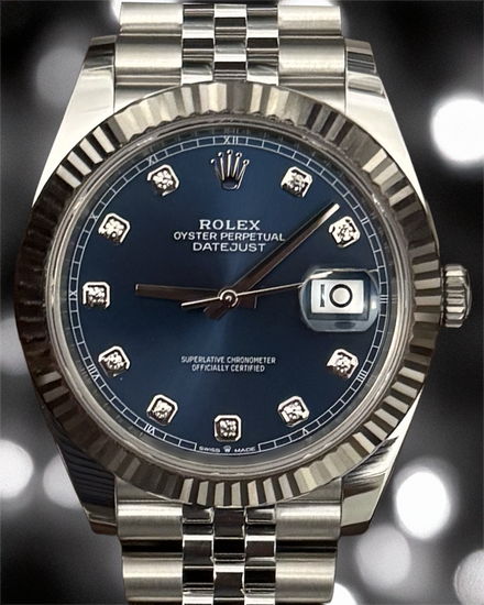 2026 Rolex Datejust 41MM Blue Dial Jubilee Bracelet (126334)