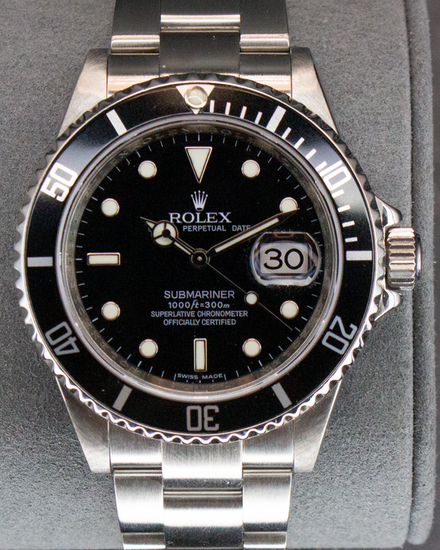 2008 Rolex Submariner Date 40MM Black Dial Oyster Bracelet (16610)