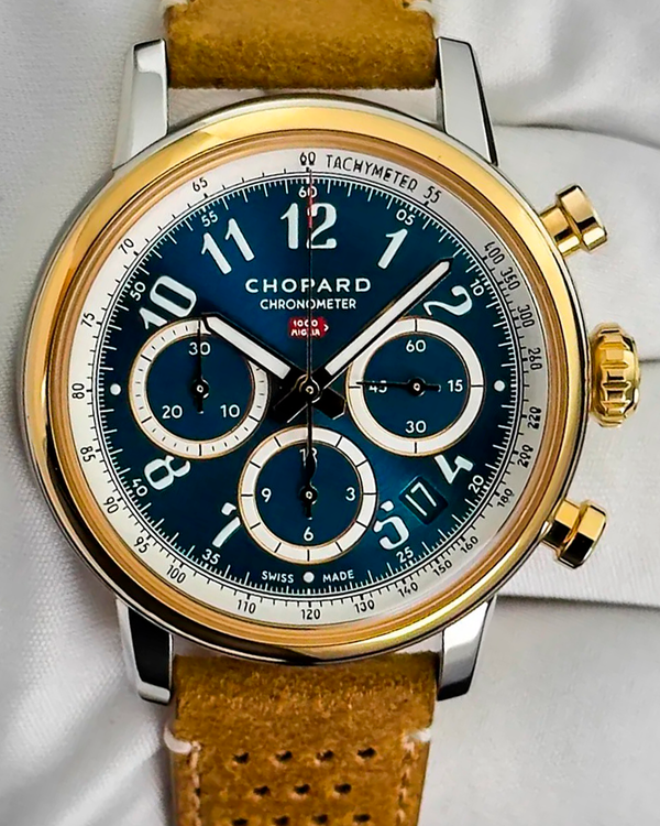 2025 Chopard Mille Miglia 40.5MM Blue Dial Leather Strap (168619-4001)