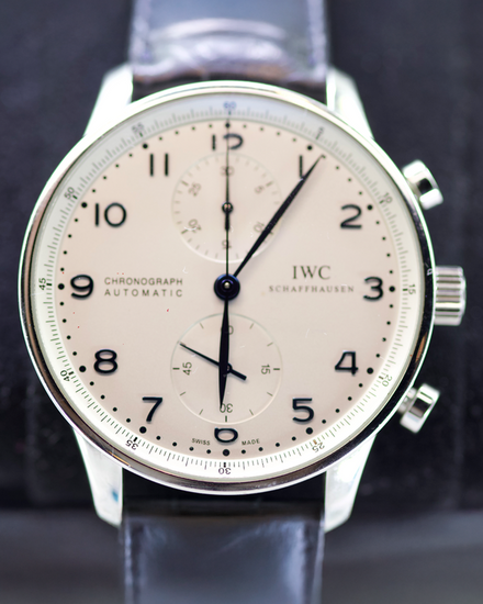 2019 IWC Schaffhausen Portugieser 40.9MM White Dial Leather Strap (IW371446)