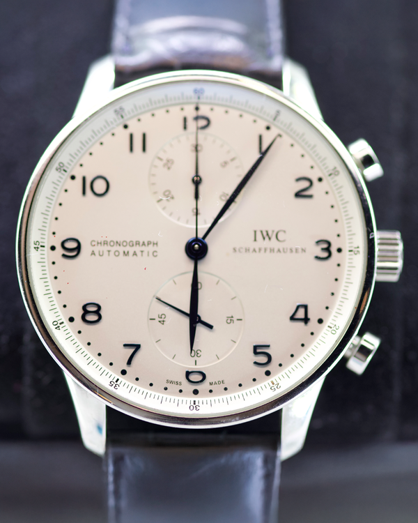 2019 IWC Schaffhausen Portugieser 40.9MM Silver Dial Leather Strap (IW371446)