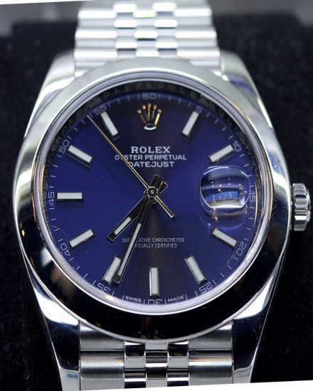 No Reserve - 2020 Rolex Datejust 41MM Blue Dial Jubilee Bracelet (126300)