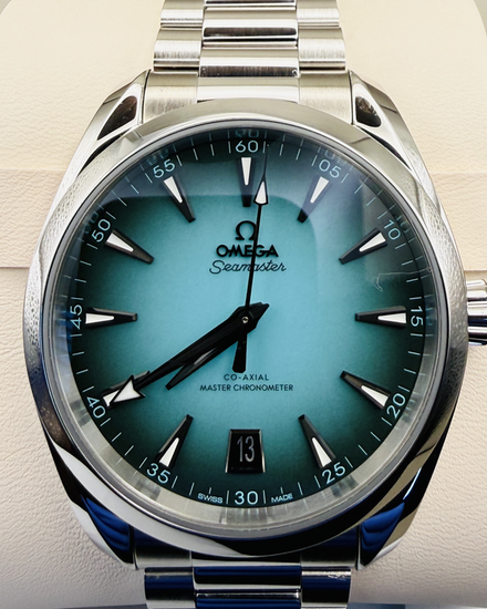 2025 Omega Seamaster Aqua Terra 150M 41MM Turquoise Dial Steel Bracelet (220.10.41.21.03.006)