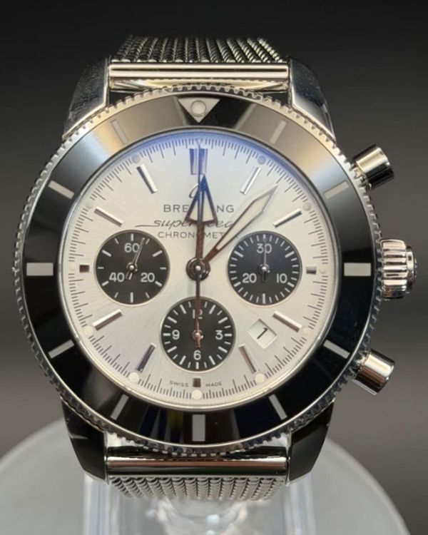 No Reserve - 2019 Breitling Superocean Heritage II B01 S.E. 44MM Silver Dial Steel Bracelet (AB0162121G1A1)