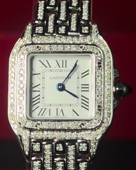 2017 Cartier Panthère De Cartier 22MM Quartz White Dial Steel Bracelet (WSPN0006)