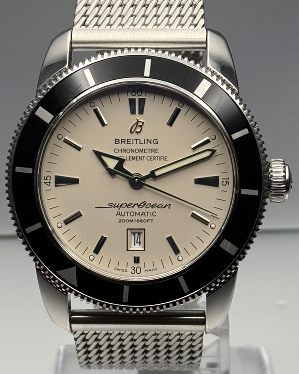 2017 Breitling Superocean Heritage 46MM White Dial Steel Bracelet (A17320)