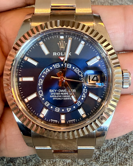 2022 Rolex Sky-Dweller 42MM Blue Dial Oyster Bracelet (326934)