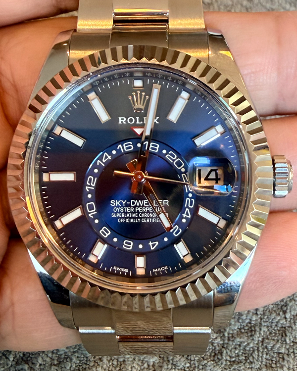 2022 Rolex Sky-Dweller 42MM Blue Dial Oyster Bracelet (326934)