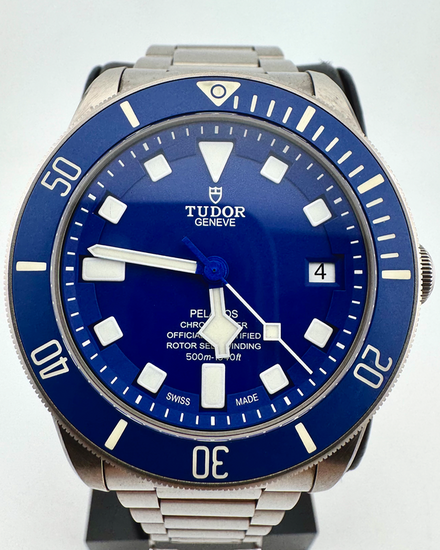 No Reserve - 2020 Tudor Pelagos 42MM Blue Dial Titanium Bracelet (25600TB)