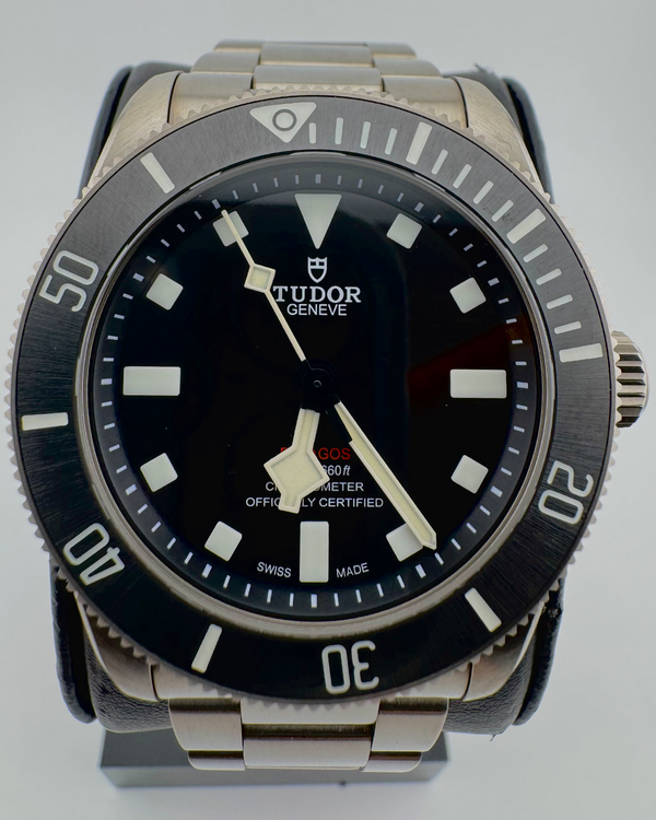 No Reserve - 2023 Tudor Pelagos 39MM Black Dial Titanium Bracelet (25407N)