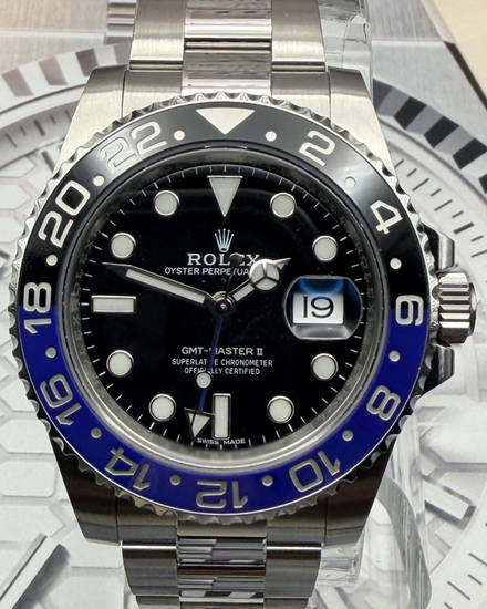 2017 Rolex GMT-Master II "Batman" 40MM Black Dial Oyster Bracelet (116710BLNR)