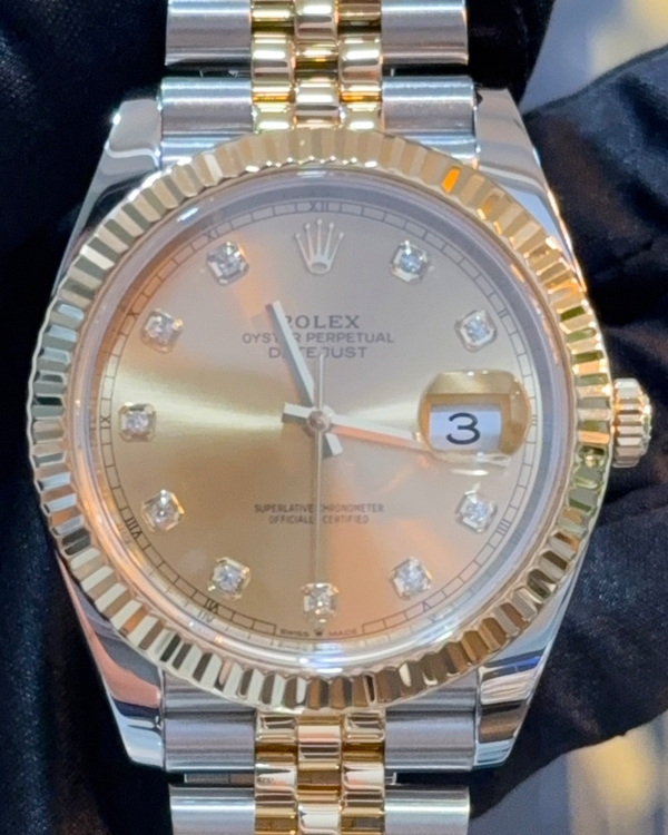 2021 Rolex Datejust 41MM Champagne Dial Two-Tone Jubilee Bracelet (126333)
