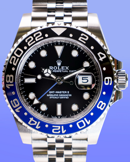 No Reserve - 2026 Rolex GMT-Master II "Batgirl" 40MM Black Dial Jubilee Bracelet (126710BLNR)