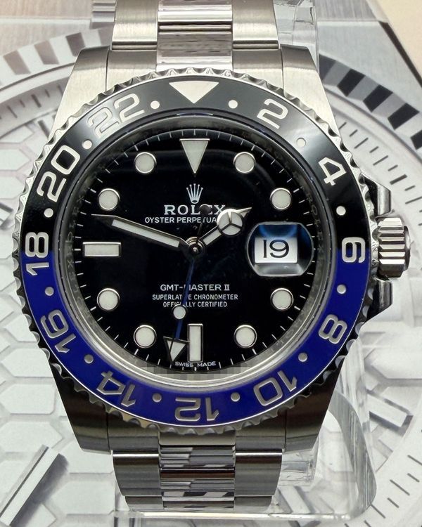Rolex GMT-Master II "Batman" 40MM Black Dial Oyster Bracelet (116710BLNR)