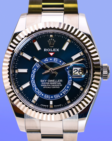 No Reserve - 2026 Rolex Sky-Dweller 42MM Blue Dial Oyster Bracelet (336934)