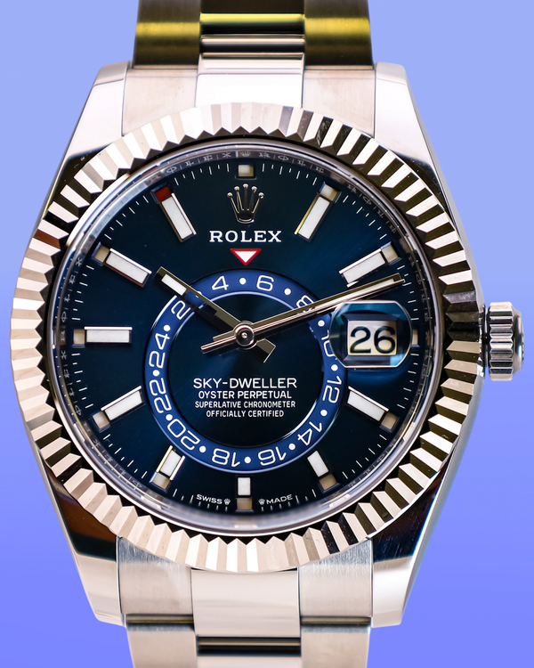 2026 Rolex Sky-Dweller 42MM Blue Dial Oyster Bracelet (336934)