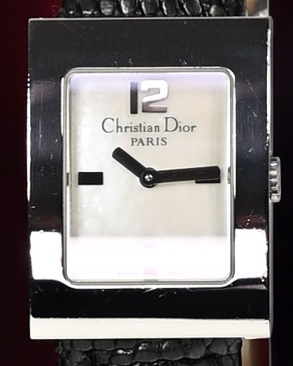 No Reserve - Dior Malice 19MM Quartz Mother of Pearl Dial Aftermarket Leather Strap (D78-109)