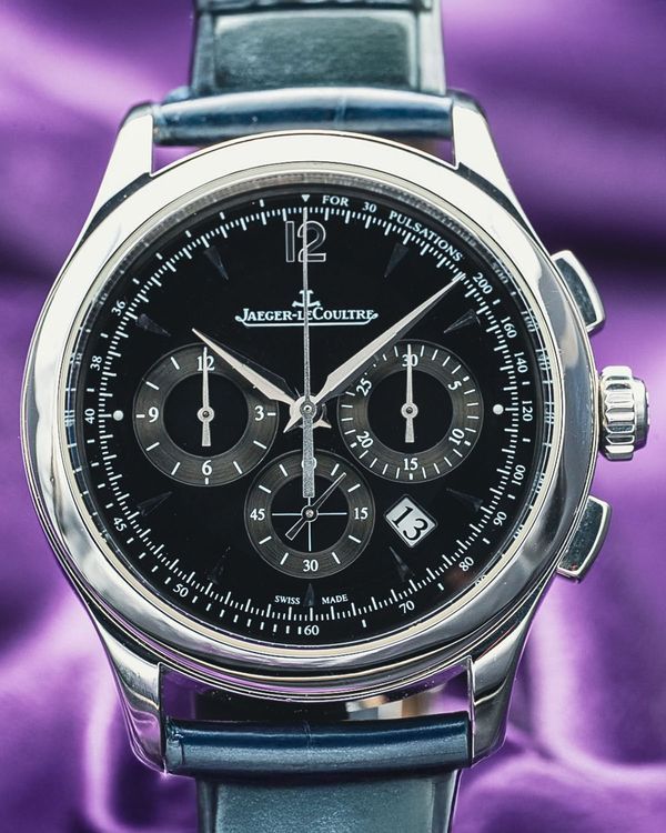 Jaeger-LeCoultre Master Control Chronograph 40MM Black Dial Leather Strap (174.8.C1)