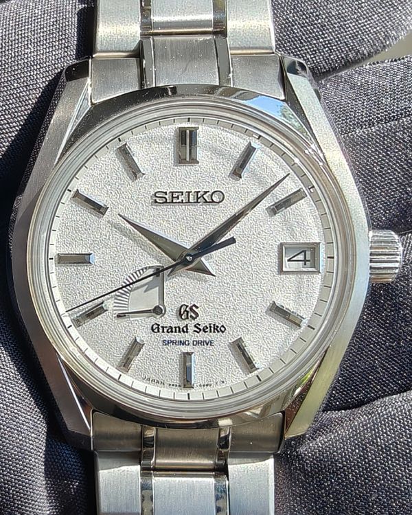 Grand Seiko Spring Drive Historical "Blizzard" L.E. 40MM Silver Dial Titanium Bracelet (SBGA125)