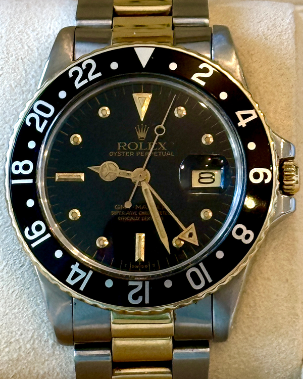 1979 Rolex GMT-Master 40MM Black Dial Two-Tone Oyster Bracelet (16753)