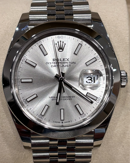 2026 Rolex Datejust 41MM Silver Dial Jubilee Bracelet (126300)