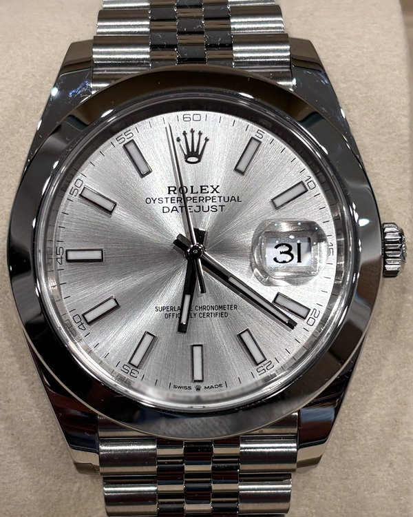 2026 Rolex Datejust 41MM Silver Dial Jubilee Bracelet (126300)