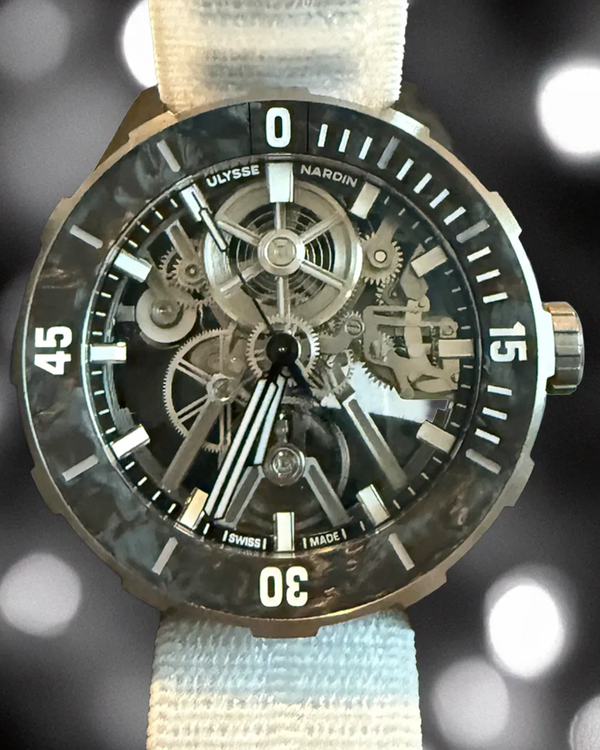 Ulysse Nardin Diver "Air" 44MM Skeleton Dial Textile Strap (3743-170-2A)