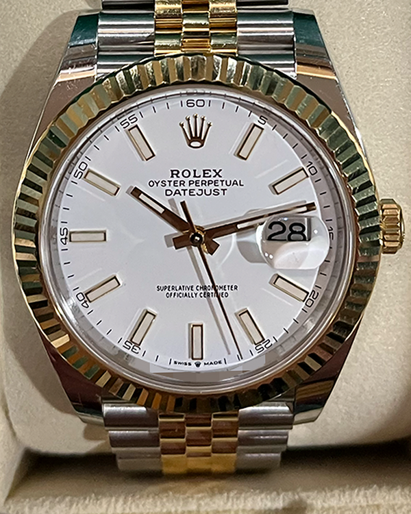 2022 Rolex Datejust 41MM Silver Dial Two-Tone Jubilee Bracelet (126333)