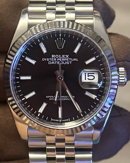 2020 Rolex Datejust 36MM Black Dial Jubilee Bracelet (126234)