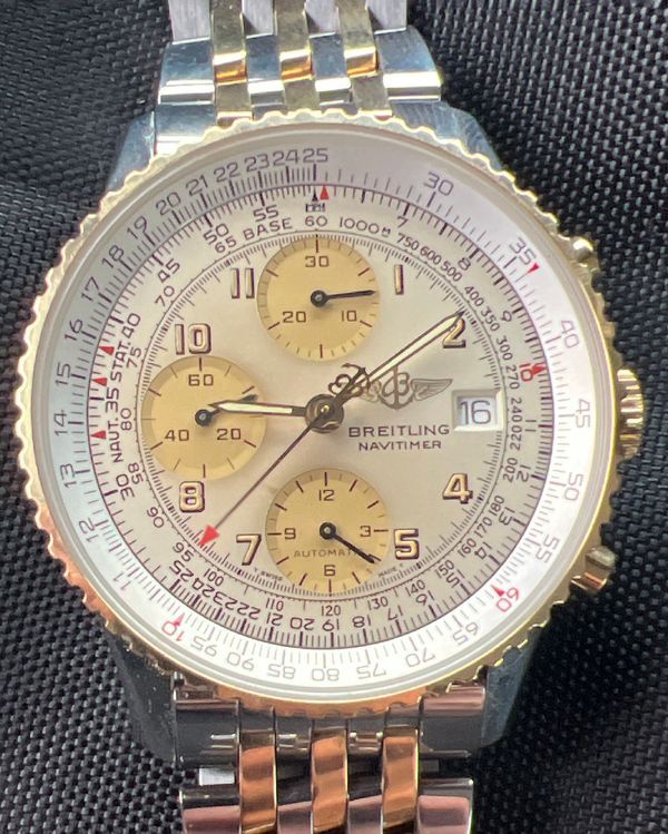 Breitling Navitimer II 41.5MM Cream Dial Two-Tone Bracelet (D13022)
