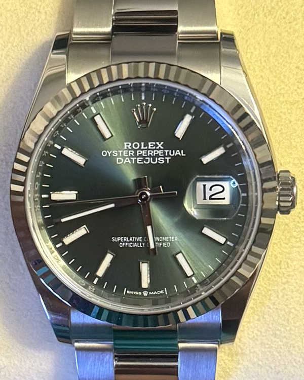 2026 Rolex Datejust 36MM Mint Green Dial Oyster Bracelet (126234)