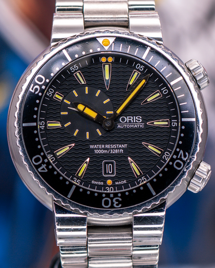 No Reserve - Oris Divers Seconds Date 47MM Black Dial Steel Bracelet (01 743 7609 8454-07 8 24 01PEB)