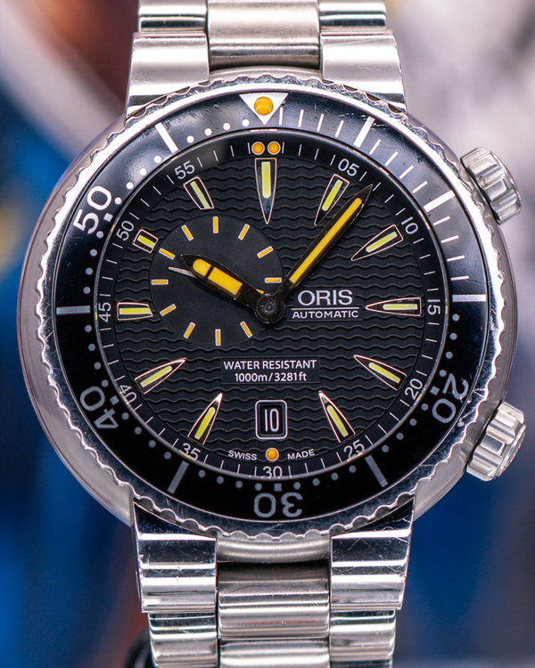 No Reserve - Oris Divers 47MM Black Dial Steel Bracelet (01 743 7609 8454-07 8 24 01PEB)