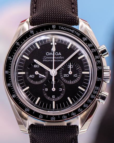2026 Omega Speedmaster Professional Moonwatch 42MM Black Dial Textile Strap (310.32.42.50.01.001)