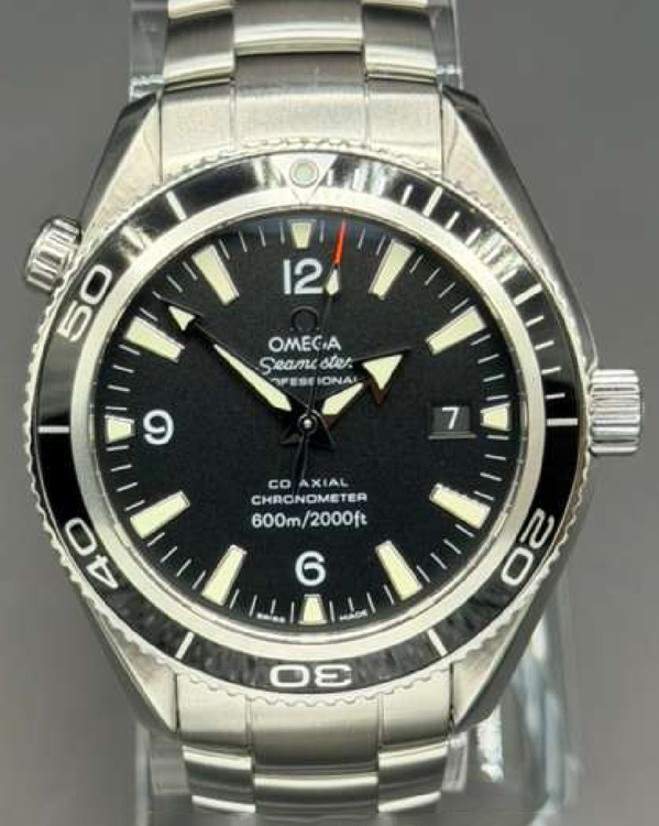 2020 Omega Seamaster Planet Ocean 600M 42MM Black Dial Steel Bracelet (2201.50.00)