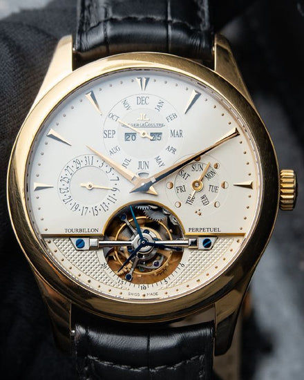 Jaeger-LeCoultre Master Grande Tradition Tourbillon 42MM Silver Dial Leather Strap (Q500142A)