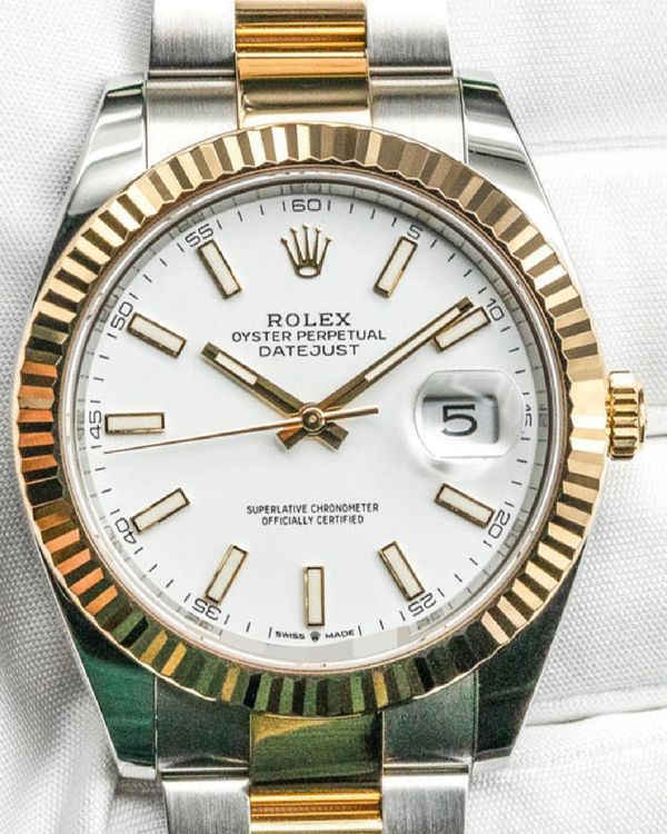 2024 Rolex Datejust 41MM White Dial Two-Tone Jubilee Bracelet (126333)