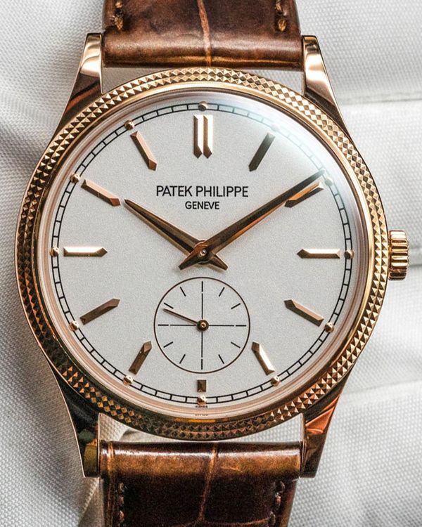 2021 Patek Philippe Calatrava 39MM Silver Dial Leather Strap (6119R-001)