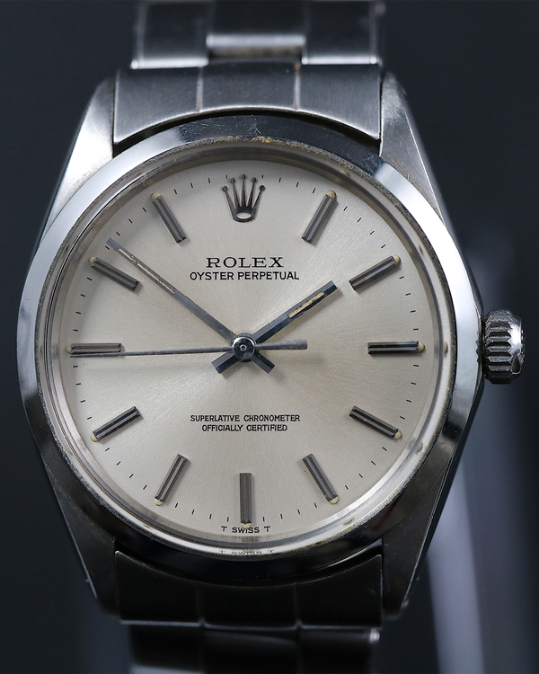 1967 Rolex Oyster Perpetual 34MM Blue Dial Steel Bracelet (1002)