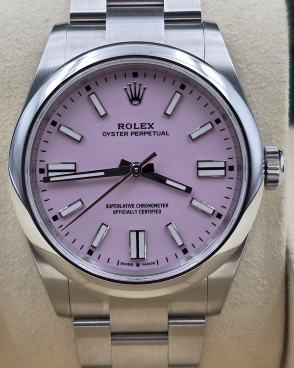 2026 Rolex Oyster Perpetual 41MM Pink Dial Oyster Bracelet (134300)