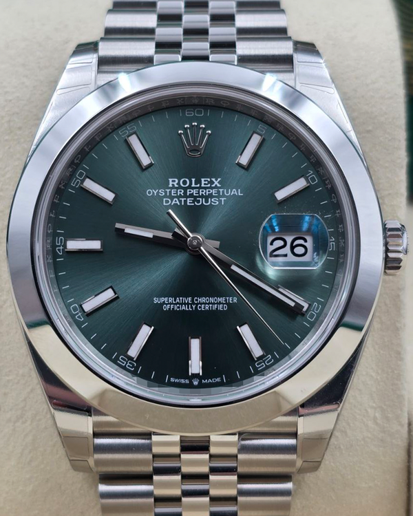 2026 Rolex Datejust 41MM Green Dial Jubilee Bracelet (126300)