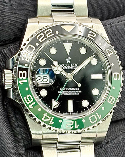 2024 Rolex GMT-Master II "Sprite" 40MM Black Dial Oyster Bracelet (126720VTNR)