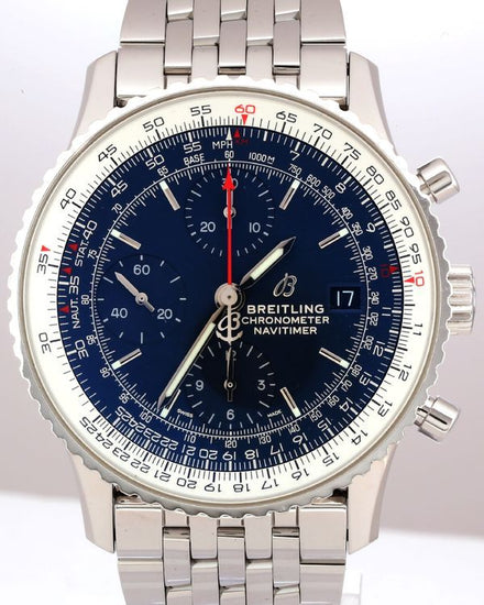 No Reserve - 2021 Breitling Navitimer Heritage 41MM Blue Dial Steel Bracelet (A13324)