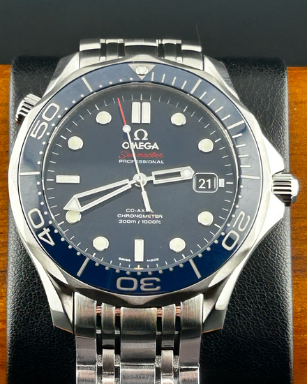 2025 Omega Seamaster Diver 300M 41MM Blue Dial Steel Bracelet (212.30.41.20.03.001)